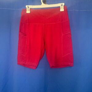 Burgundy Yoga Shorts SIZE: L